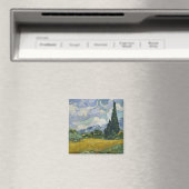 Weizenfeld mit Zypressen, Ölmalerei, Van Gogh Magnet (In Situ (Geschirrspüler))