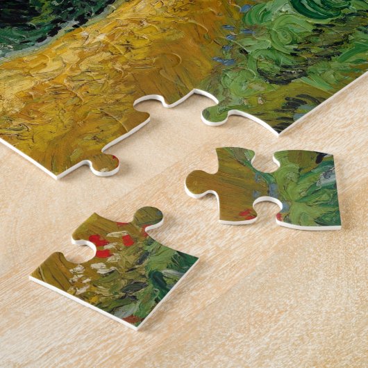 Weizenfeld mit Zypressen Puzzle (Seite)