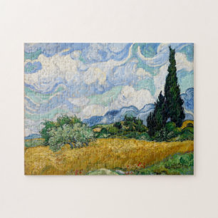 Weizenfeld mit Zypressen Puzzle
