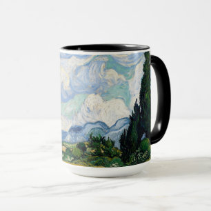 Weizenfeld mit Zypressen Tasse