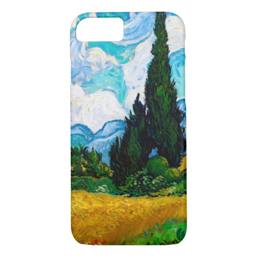 Weizenfeld mit Zypressen, Van Gogh Case-Mate iPhone Hülle (Rückseite)