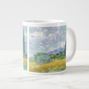 Weizenfeld mit Zypressen Van Gogh Kunsthandwerk Jumbo-Tasse