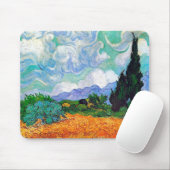 Weizenfeld mit Zypressen Van Gogh Kunsthandwerk Mousepad (Mit Mouse)