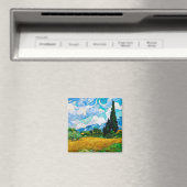 Weizenfeld mit Zypressen, Van Gogh Magnet (In Situ (Geschirrspüler))