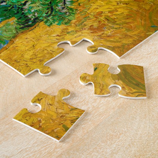 Weizenfeld mit Zypressen, Van Gogh Puzzle (Seite)