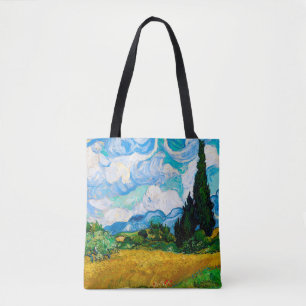 Weizenfeld mit Zypressen, Van Gogh Tasche
