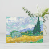 Weizenfeld mit Zypressen | Vincent van Gogh (Stehend Vorderseite)