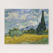 Weizenfeld mit Zypressen Vincent Van Gogh 1889 Puzzle (Horizontal)