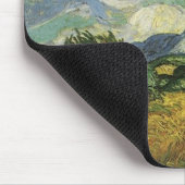 Weizenfeld mit Zypressen, Vincent Van Gogh Mousepad (Ecke)