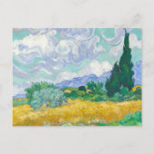 Weizenfeld mit Zypressen | Vincent van Gogh Postkarte (Vorderseite)