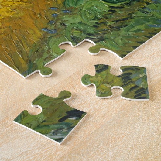 Weizenfeld mit Zypressen, Vincent van Gogh Puzzle (Seite)