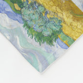 Weizenfeld mit Zypressen von Vincent van Gogh Fleecedecke (Ecke)