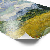 Weizenfeld mit Zypressen von Vincent van Gogh Fotodruck (Ecke)