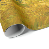 Weizenfeld mit Zypressen von Vincent Van Gogh Geschenkpapier (Rolleneckpunkt)