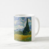 Weizenfeld mit Zypressen von Vincent van Gogh Kaffeetasse (VorderseiteRechts)