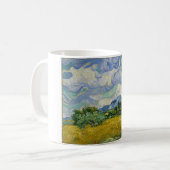 Weizenfeld mit Zypressen von Vincent van Gogh Kaffeetasse (Vorderseite Links)