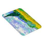 Weizenfeld mit Zypressen von Vincent Van Gogh Magnet (Rechte Seite)