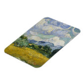 Weizenfeld mit Zypressen von Vincent van Gogh Magnet (Linke Seite)