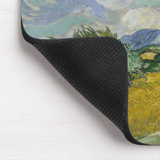 Weizenfeld mit Zypressen von Vincent van Gogh Mousepad (Ecke)