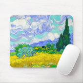 Weizenfeld mit Zypressen von Vincent Van Gogh Mousepad (Mit Mouse)