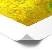 Weizenfeld mit Zypressen von Vincent Van Gogh Poster (Ecke)