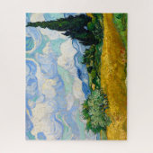 Weizenfeld mit Zypressen von Vincent Van Gogh Puzzle (Vertikal)