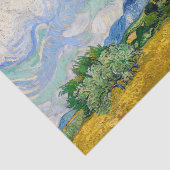 Weizenfeld mit Zypressen von Vincent Van Gogh Seidenpapier (Ausschnitt)