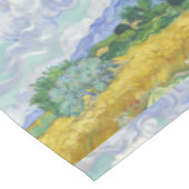 Weizenfeld mit Zypressen von Vincent van Gogh Tischdecke (Schrägansicht)
