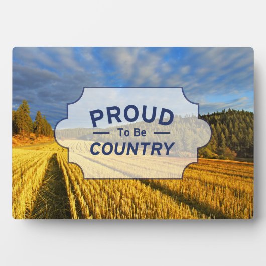 Weizenfeld nach Ernte Fotoplatte (Vorderseite)