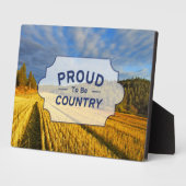 Weizenfeld nach Ernte Fotoplatte (Seite)