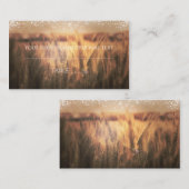 Weizenfeld Rustikale Hochzeitstisch-Platzkarte Platzkarte (Vorne/Hinten)