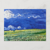 Weizenfeld Thunderclouds Vincent van Gogh Postkarte (Vorderseite)