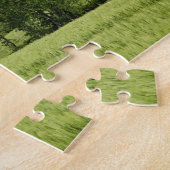 Weizenfeld und entferntes Monteriggioni, in der Puzzle (Seite)