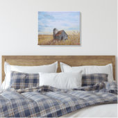 Weizenfeld und Scheune Leinwanddruck (Insitu (Schlafzimmer))