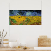 Weizenfeld unter Bedrohung des Himmelsplakats Poster (Küche)