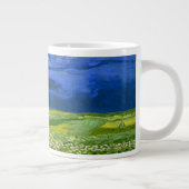 Weizenfeld unter bewachtem Himmel Van Gogh Fine Ar Jumbo-Tasse (Rechts)