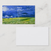 Weizenfeld unter bewachtem Himmel Van Gogh Fine Ar Visitenkarte (Vorne/Hinten)