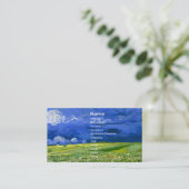 Weizenfeld unter bewachtem Himmel Van Gogh Fine Ar Visitenkarte (Stehend Vorderseite)