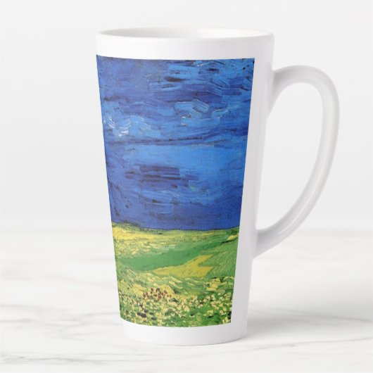 Weizenfeld unter bewachtem Himmel von Vincent van Milchtasse (Rechts)