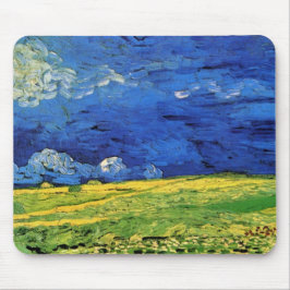 Weizenfeld unter bewachtem Himmel von Vincent van  Mousepad