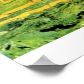 Weizenfeld unter bewachtem Himmel von Vincent van Poster (Ecke)