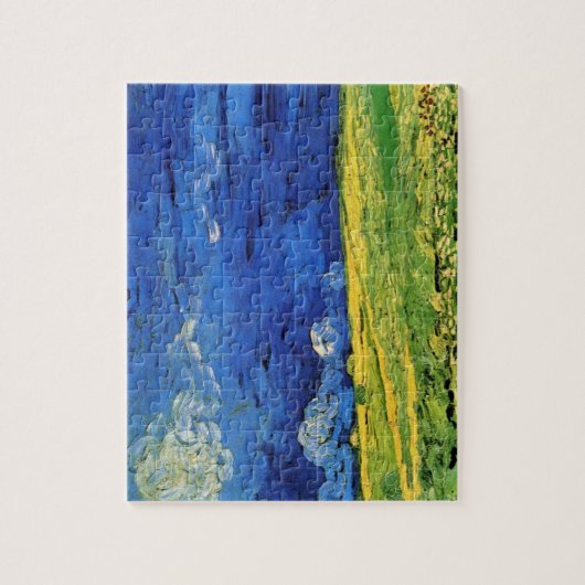 Weizenfeld unter bewachtem Himmel von Vincent van Puzzle (Vertikal)