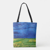 Weizenfeld unter bewachtem Himmel von Vincent van Tasche (Rückseite)