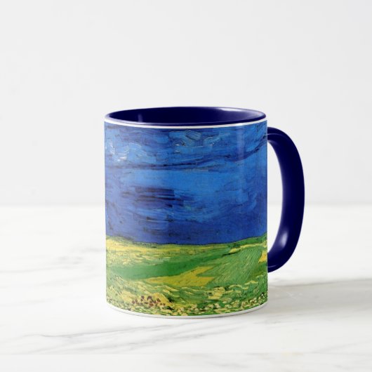 Weizenfeld unter bewachtem Himmel von Vincent van Tasse (VorderseiteRechts)