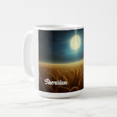 Weizenfeld unter Mondlicht Kaffeetasse (Vorderseite Links)
