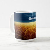 Weizenfeld unter Mondlicht Kaffeetasse (Vorderseite Links)