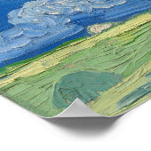 Weizenfeld unter Thunderwolken Poster (Ecke)