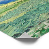 Weizenfeld unter Thunderwolken Poster (Ecke)