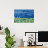 Weizenfeld unter Thunderwolken Poster (Heimbüro)