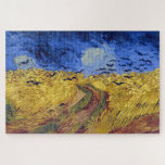 Weizenfeld | Van Gogh | Puzzle<br><div class="desc">Weizenfeld mit Crows ist ein Gemälde von Vincent Van Gogh aus dem Jahr 1890. Es wurde von mehreren Kritikern als eines seiner beststen Werke zitiert.</div>